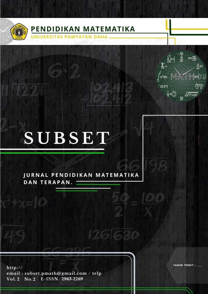 					Lihat Vol 2 No 02 (2023): SUBSET- Jurnal Pendidikan Matematika dan Terapan
				